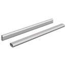 vidaXL Szekrény rúd 2 pcs Ezüst 464 x 15 x 29 mm Alumínium ötvözet