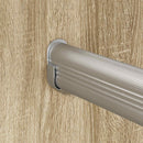 vidaXL Szekrény rúd 12 pcs Ezüst 764 x 15 x 29 mm Alumínium ötvözet