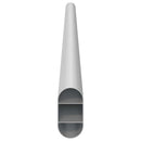 vidaXL Szekrény rúd 12 pcs Ezüst 464 x 15 x 29 mm Alumínium ötvözet