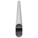 vidaXL Szekrény rúd 2 pcs Ezüst 472 x 15 x 29 mm Alumínium ötvözet