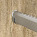 vidaXL Szekrény rúd 2 pcs Ezüst 764 x 15 x 29 mm Alumínium ötvözet