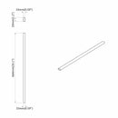 vidaXL Szekrény rúd 2 pcs Ezüst 764 x 15 x 29 mm Alumínium ötvözet