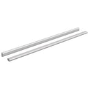 vidaXL Szekrény rúd 2 pcs Ezüst 764 x 15 x 29 mm Alumínium ötvözet