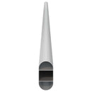 vidaXL Szekrény rúd 2 pcs Ezüst 864 x 15 x 29 mm Alumínium ötvözet