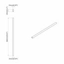 vidaXL Szekrény rúd 12 pcs Ezüst 764 x 15 x 29 mm Alumínium ötvözet