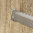 vidaXL Szekrény rúd 2 pcs Ezüst 764 x 15 x 29 mm Alumínium ötvözet