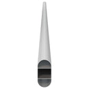 vidaXL Szekrény rúd 12 pcs Ezüst 964 x 15 x 29 mm Alumínium ötvözet