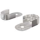 vidaXL Szekrény rúd tartó 2 pcs Fehér Cink 40 x 18 x 10 mm Vas