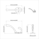 vidaXL Ruhafogó 12 pcs Fekete 102 x 29 x 47 mm Cink Ötvözet