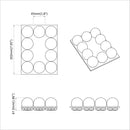 vidaXL Tükör világítás Fehér 4,5 x 4,5 x 4,7 cm Műanyag
