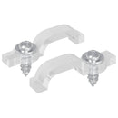vidaXL LED szalagklipszek 23,8 mm 2 pcs Átlátszó Műanyag és vas