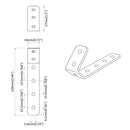 vidaXL Kampók 2 pcs Fekete M5 x 110 mm Vas