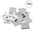 vidaXL Tükör tartó konzol 340 pcs Nikkel 35 x 30 x 8,3 mm Acél