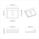 vidaXL Tükör tartó konzol 340 pcs Nikkel 35 x 30 x 8,3 mm Acél