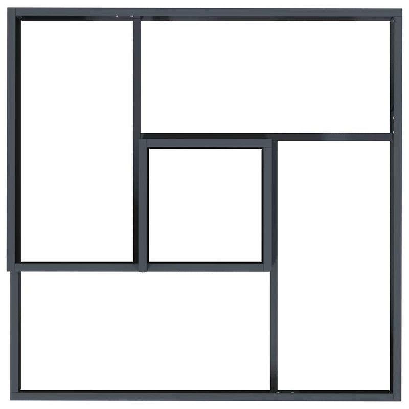 vidaXL Kerti cserép Antracit 60 x 60 x 50 cm Acél