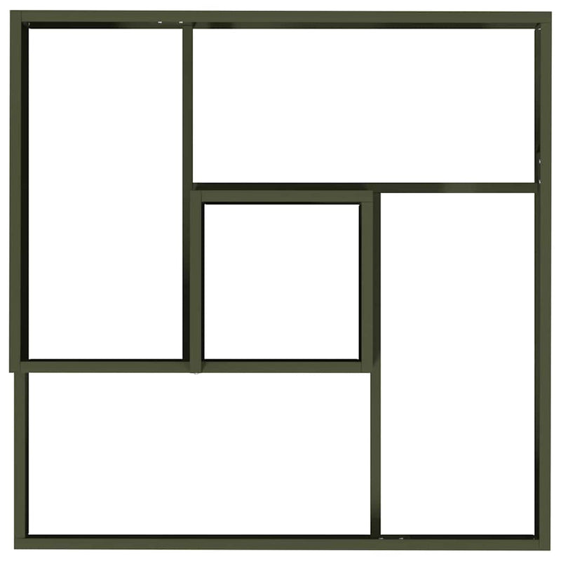 vidaXL Kerti cserép Oliva zöld 60 x 60 x 50 cm Acél