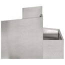 vidaXL Kerti cserép Ezüst 60 x 60 x 50 cm Rozsdamentes acél