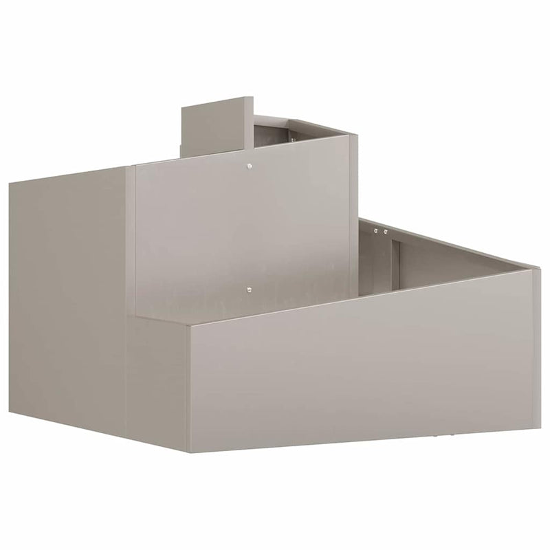 vidaXL Kerti cserép Barna 60 x 60 x 50 cm időjárásálló acél