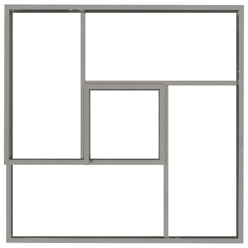 vidaXL Kerti cserép Ezüst 80 x 80 x 50 cm Horganyzott acél