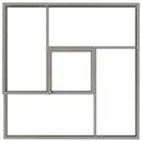 vidaXL Kerti cserép Ezüst 80 x 80 x 50 cm Horganyzott Acél