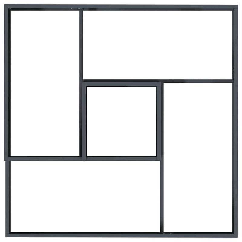 vidaXL Kerti cserép Antracit 100 x 100 x 50 cm Acél