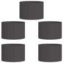 vidaXL Ültető gyűrű 5 pcs Fekete 30 x 30 x 20 cm
