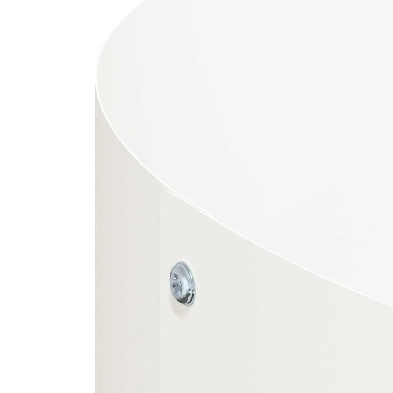 vidaXL Kerti cserép Fehér 30 x 30 x 20 cm Acél