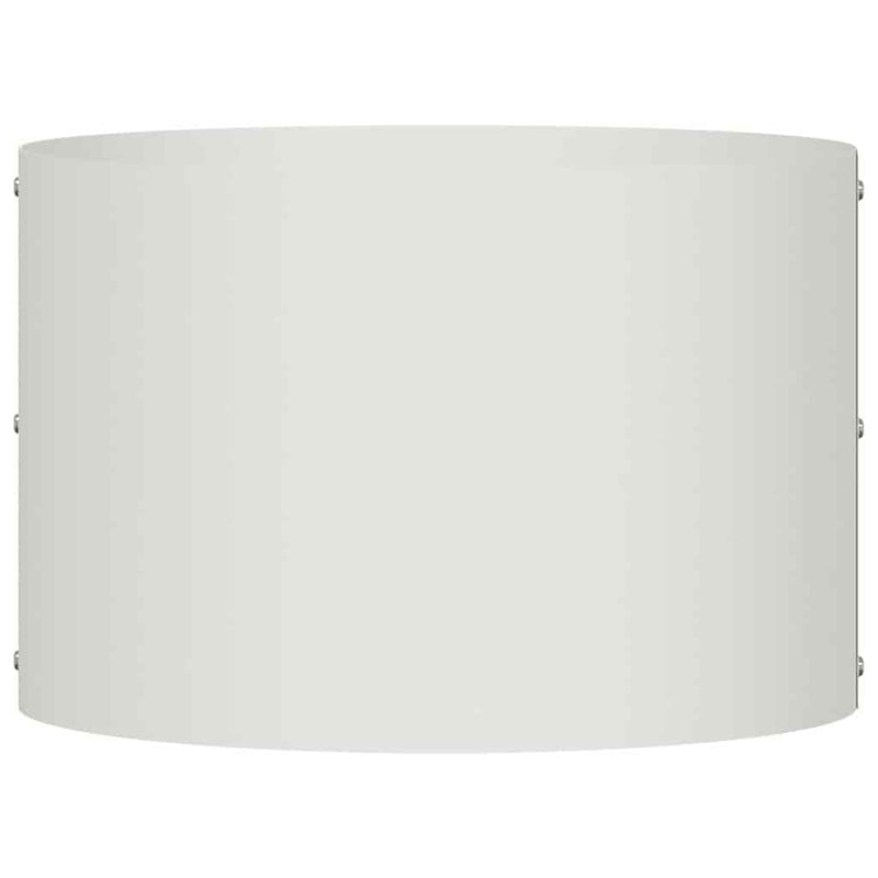 vidaXL Kerti ültetők 5 pcs Fehér 30 x 30 x 20 cm Acél