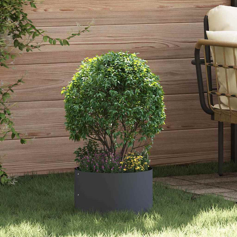 vidaXL Kerti ültetők 5 pcs Antracit 30 x 30 x 20 cm Acél