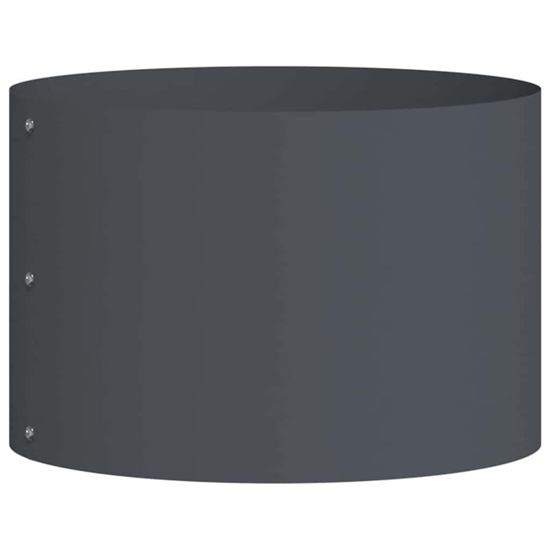vidaXL Kerti ültetők 5 pcs Antracit 30 x 30 x 20 cm Acél
