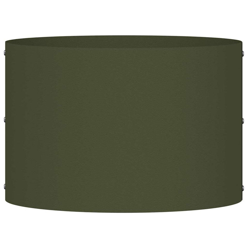 vidaXL Kerti ültetők 5 pcs Oliva zöld 30 x 30 x 20 cm Acél
