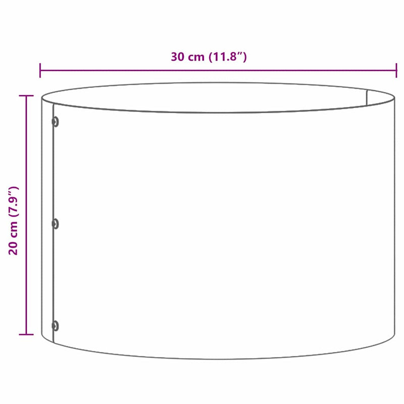 vidaXL Kerti ültetők 5 pcs Oliva zöld 30 x 30 x 20 cm Acél