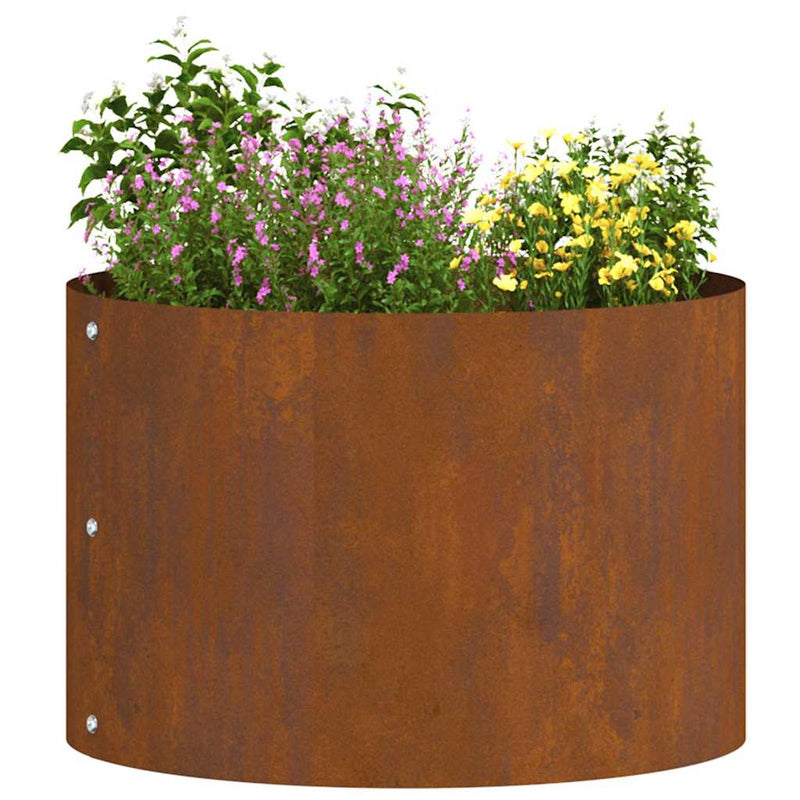 vidaXL Kerti cserép Barna 30 x 30 x 20 cm Corten acél