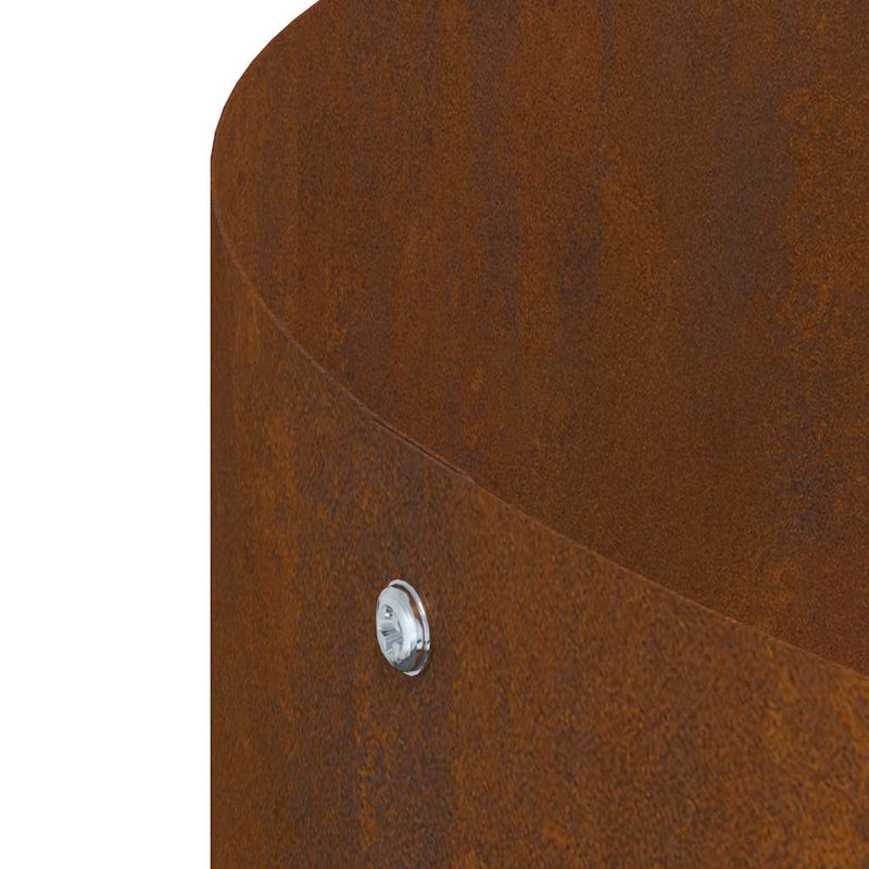 vidaXL Kerti ültetők 5 pcs Barna 30 x 30 x 20 cm Corten acél