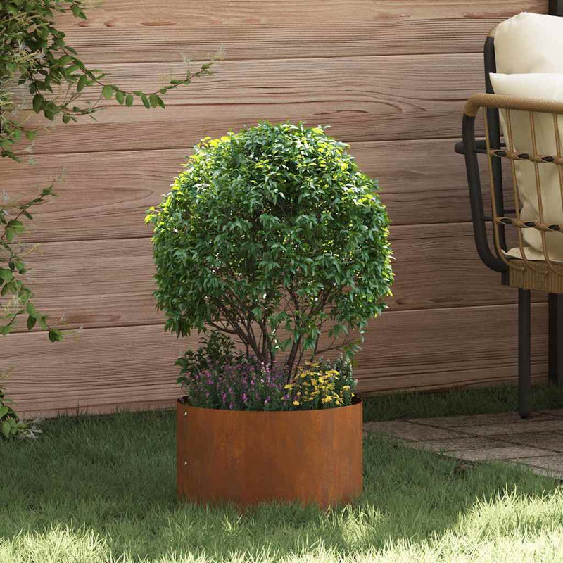 vidaXL Kerti ültetők 5 pcs Barna 30 x 30 x 20 cm Corten acél