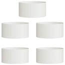 vidaXL Ültető gyűrű 5 pcs Fehér 40 x 40 x 20 cm Hidegen hengerelt acél