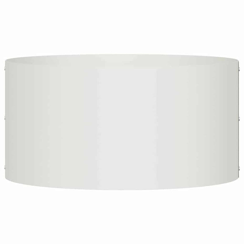 vidaXL Kerti ültetők 5 pcs Fehér 40 x 40 x 20 cm Acél