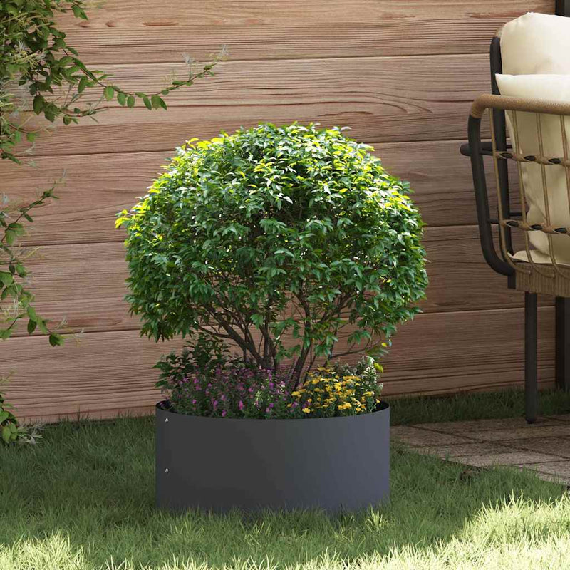 vidaXL Kerti ültetők 5 pcs Antracit 40 x 40 x 20 cm Acél