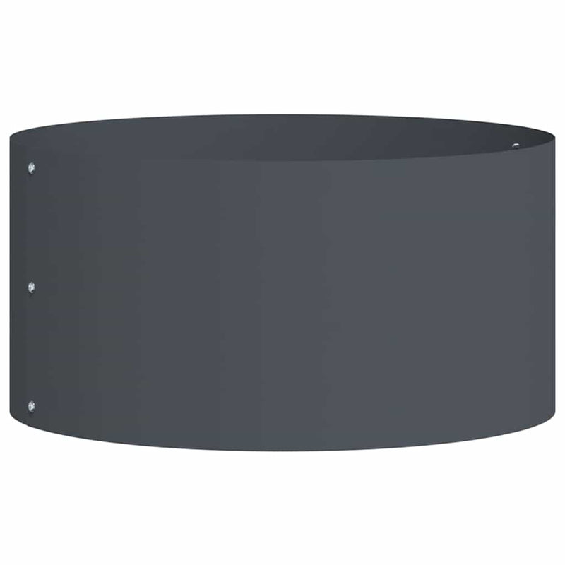 vidaXL Kerti ültetők 5 pcs Antracit 40 x 40 x 20 cm Acél