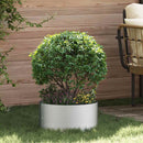 vidaXL Ültető gyűrű 5 db Ezüst 40 x 40 x 20 cm Horganyzott acél
