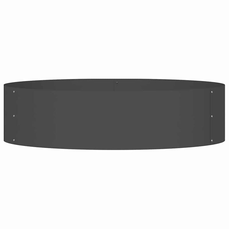 vidaXL Kerti ültetők 5 pcs Fekete 80 x 80 x 20 cm Acél