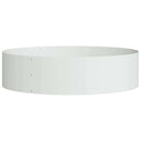 vidaXL Ültető gyűrű 5 pcs Fehér 80 x 80 x 20 cm Hidegen hengerelt acél