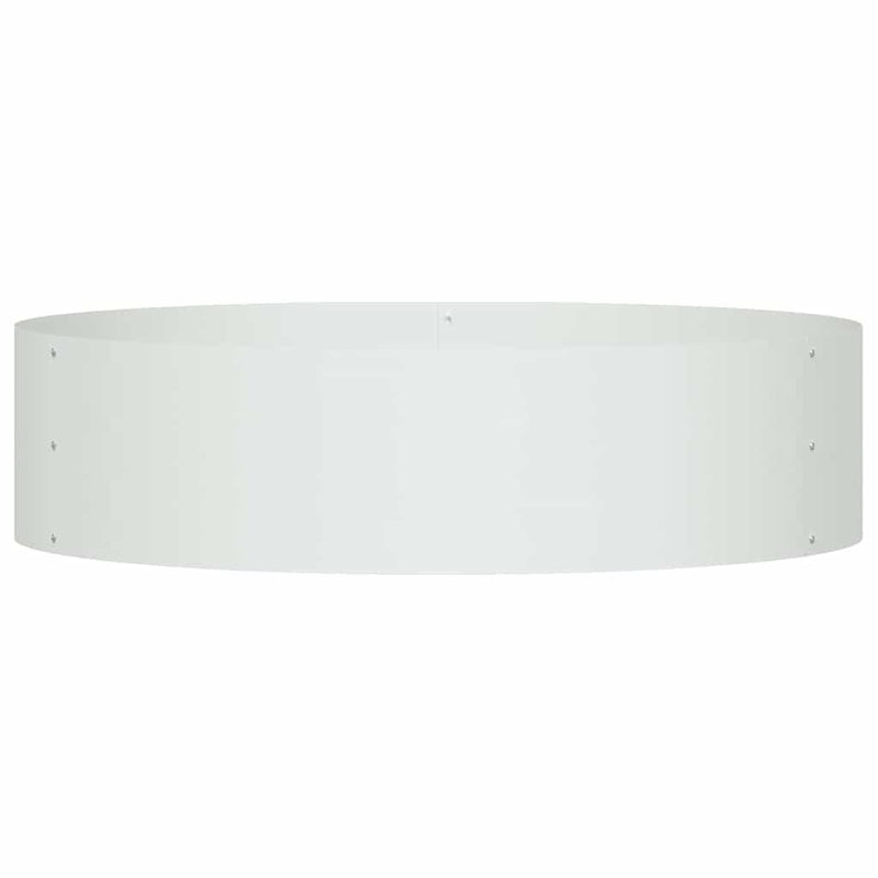 vidaXL Kerti ültetők 5 pcs Fehér 80 x 80 x 20 cm Acél
