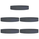 vidaXL Ültető gyűrű 5 pcs Antracit 120 x 120 x 20 cm