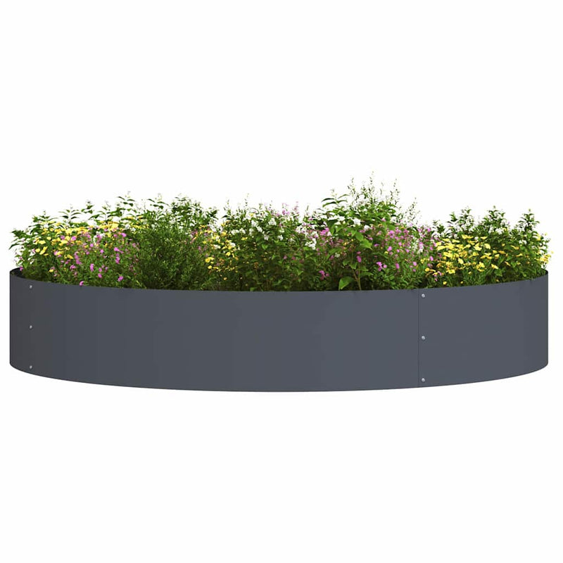 vidaXL Kerti ültetők 5 pcs Antracit 120 x 120 x 20 cm Acél