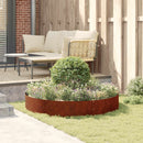 vidaXL Ültető gyűrű 5 db Rozsdás 120 x 120 x 20 cm Időjárásálló acél