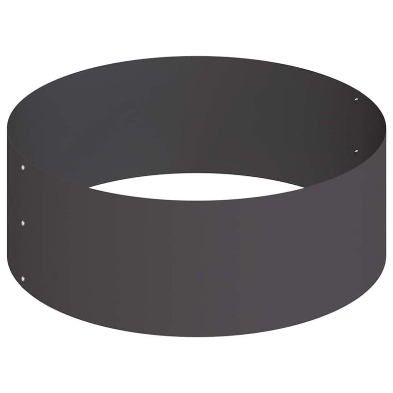 vidaXL Kerti cserép Fekete 90 x 90 x 20 cm Acél