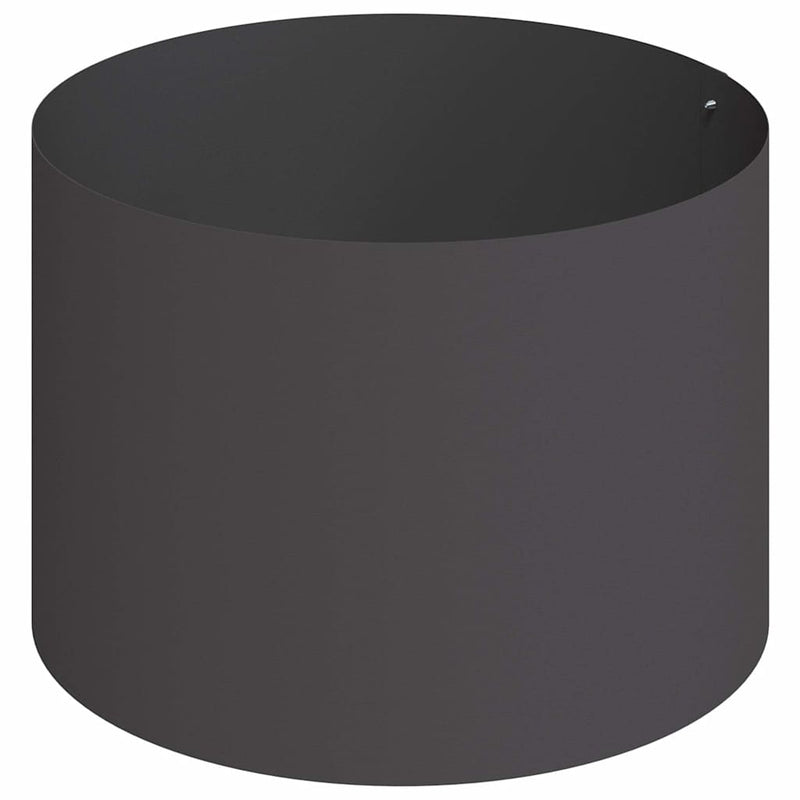 vidaXL Kerti cserép Fekete 90 x 90 x 20 cm Acél
