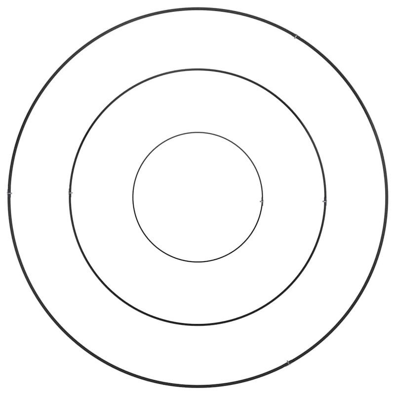 vidaXL Kerti cserép Fekete 90 x 90 x 20 cm Acél