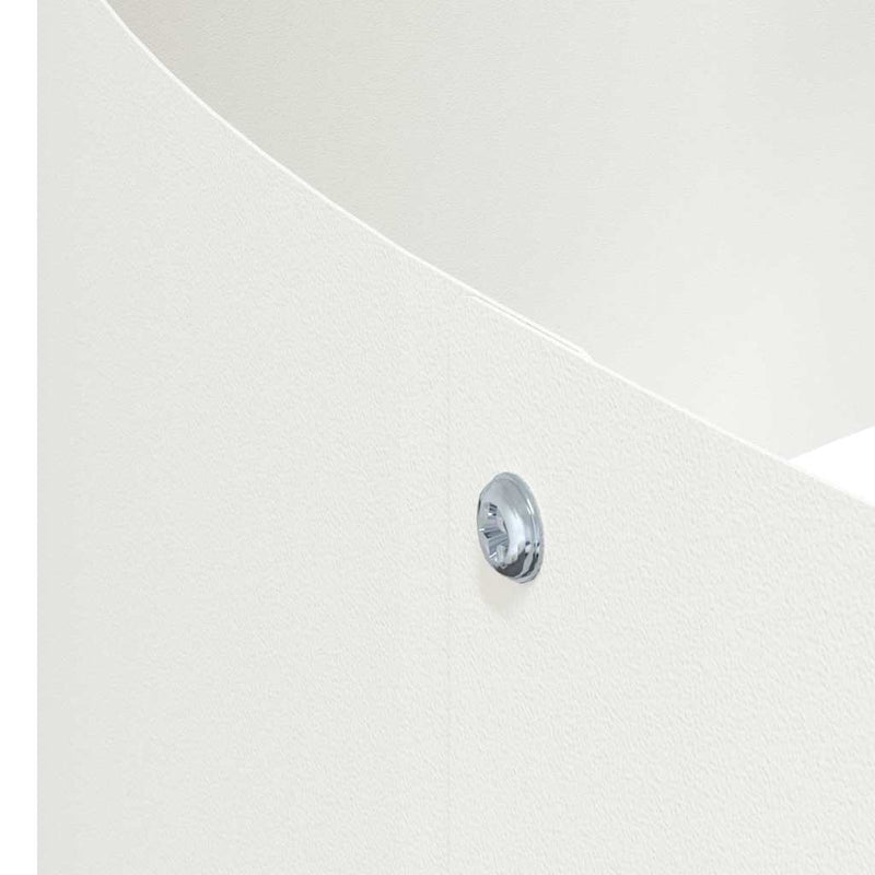 vidaXL Kerti cserép Fehér 90 x 90 x 20 cm Acél